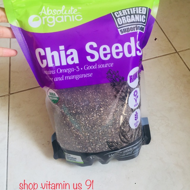 Hạt Chia Úc absolute Organic 1kg date 2023