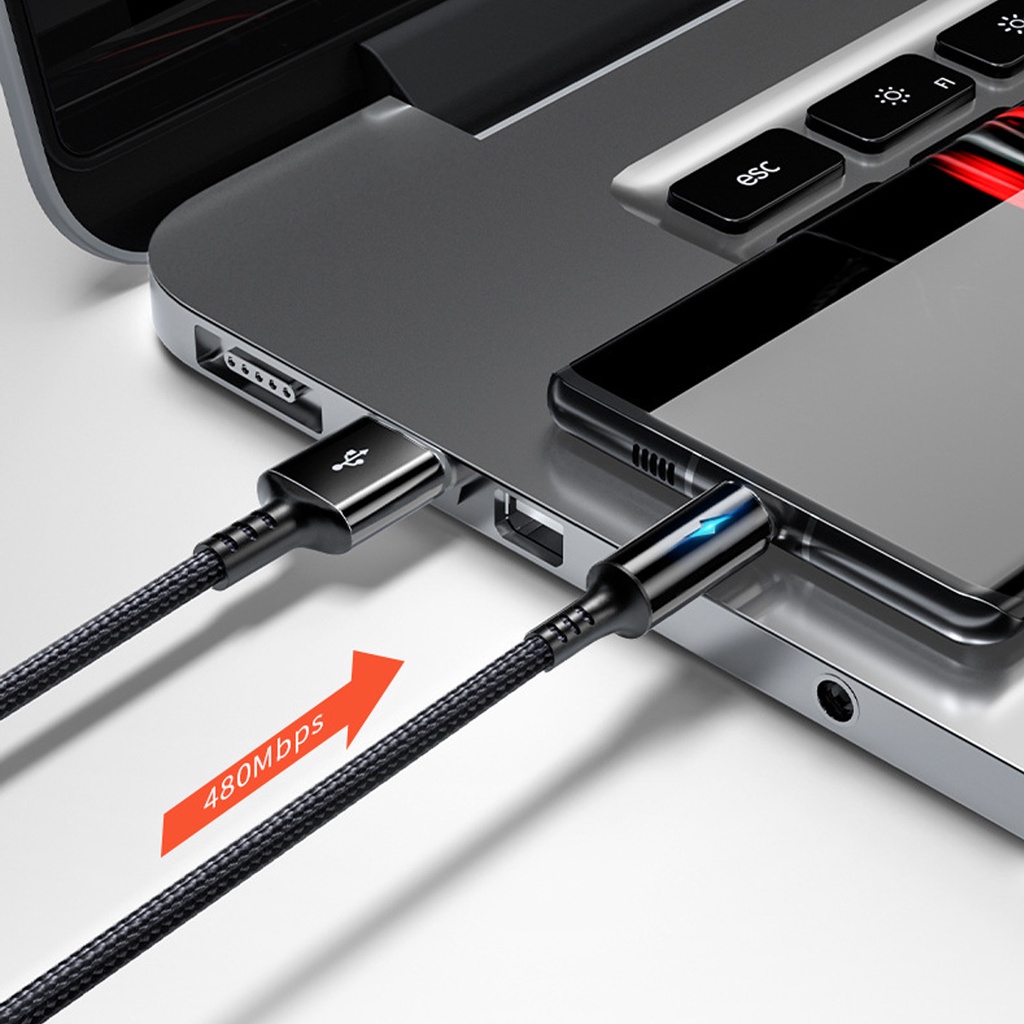 Dây cáp sạc GUUGEI USB Type C 25cm 2.4A chuyên dụng cho Huawei Android chất lượng cao