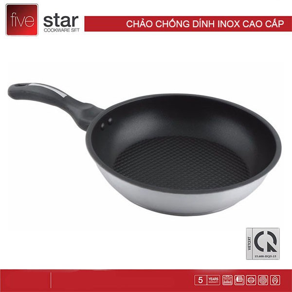 Chảo chống dính Fivestar 26cm đáy từ bảo hành chính hãng 5 năm -Shop Tiện Ích