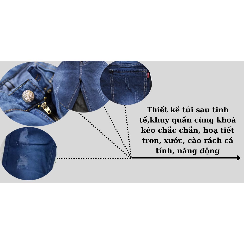 Short jean nam cao cấp basic co giãn kiểu dáng Hàn Quốc năng động trẻ trung PNT' Sliver