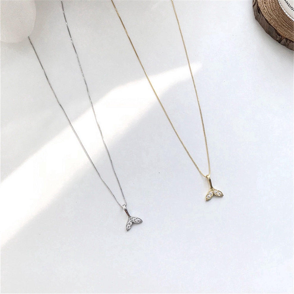 Sales 68% Mặt dây chuyền Thời trang đơn giản Mermaid Tail charm Xương đòn, mảnh Giá Gốc 21000 đ - 3M93-3