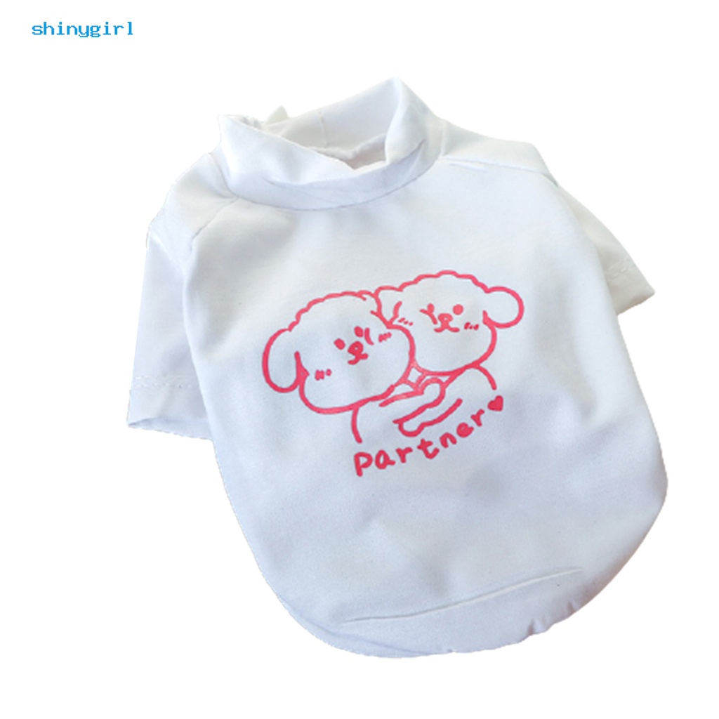 Áo chui đầu vải polyester in họa tiết hoạt hình dễ thương cho cún cưng