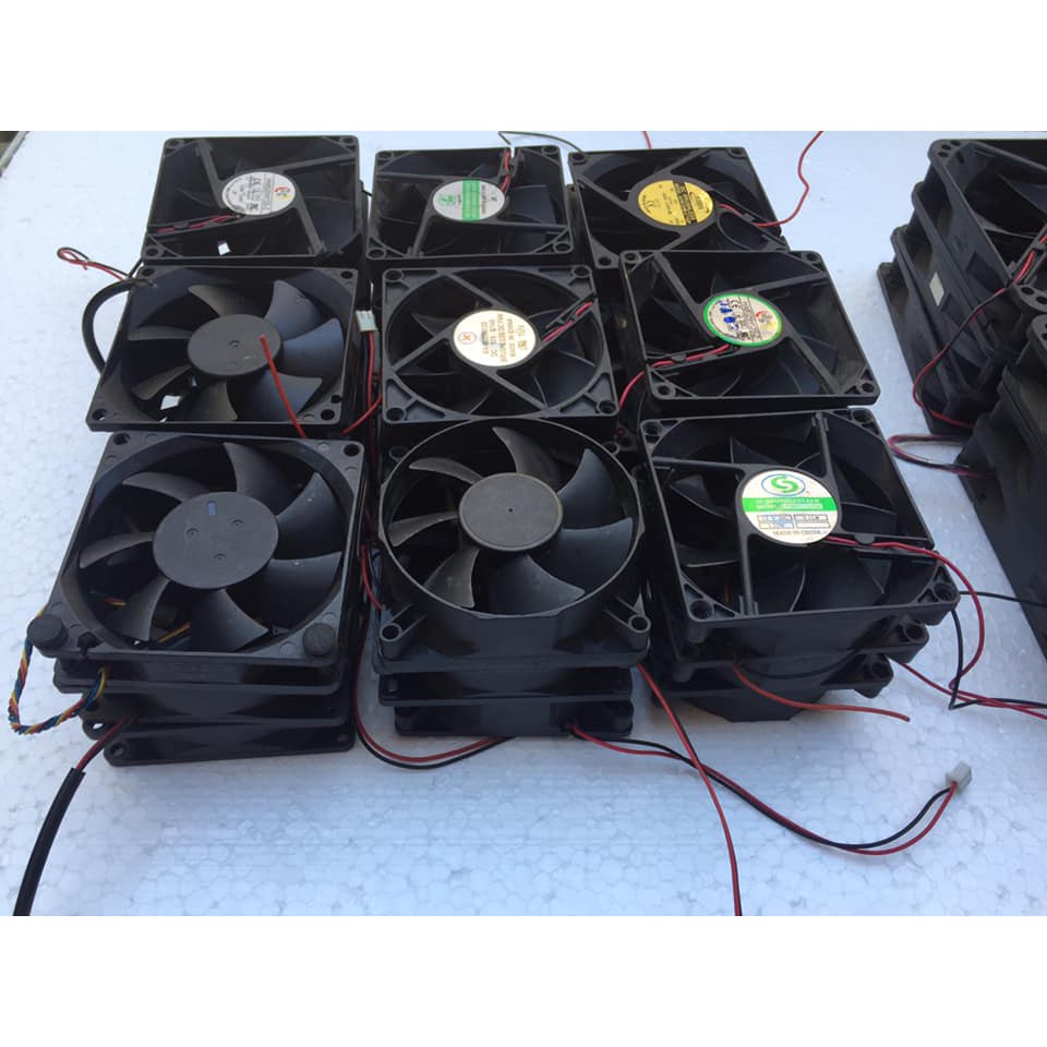 Combo 100 cái quạt fan 8 8x8x2Cm 12V