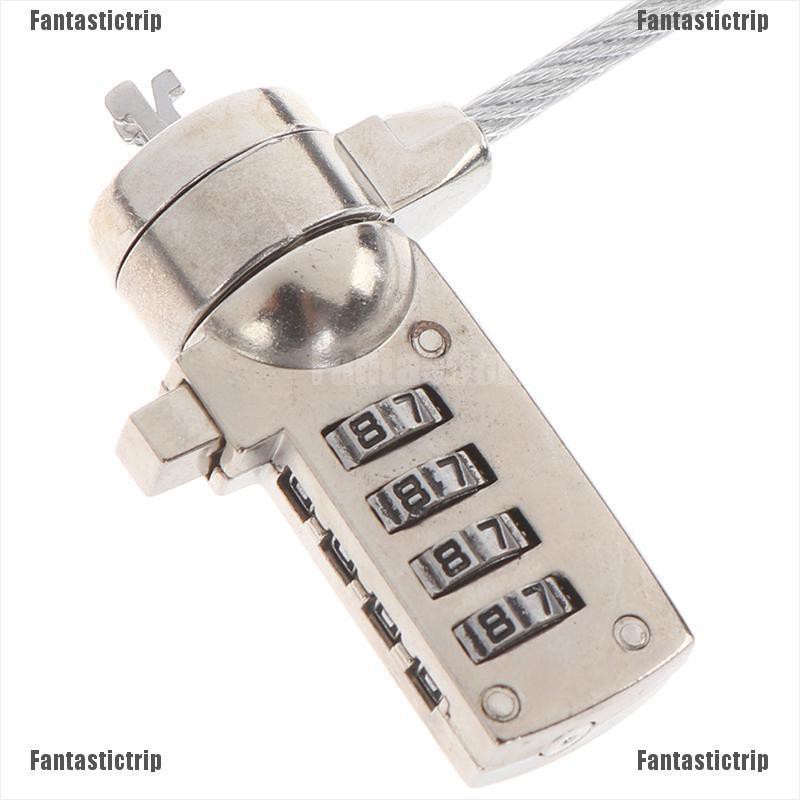 Fantastictrip 4 Digit security password computer lock anti-theft chain for notebook pc laptop