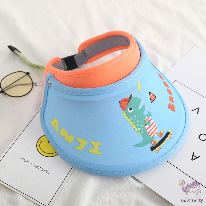 Mũ Che Nắng Chống Tia Uv Họa Tiết Hoạt Hình Phong Cách Hàn Quốc Thời Trang Mùa Hè Cho Bé