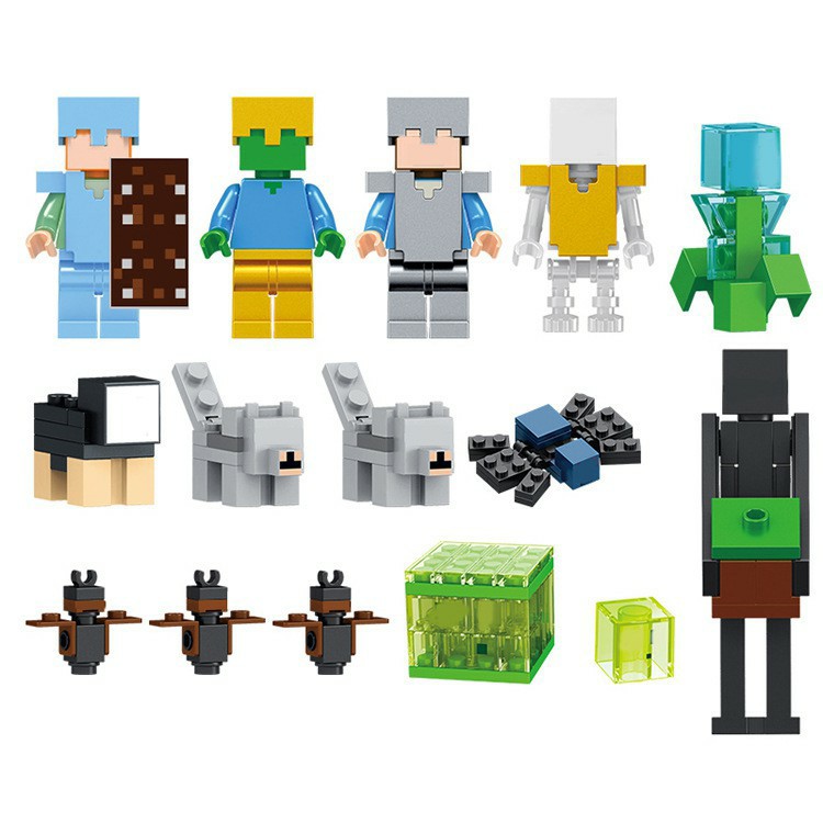 Lego Minecraft Hang Động Trên Đỉnh Núi Tuyết [NEW 2021]NO.1013-1(760 CHI TIẾT)