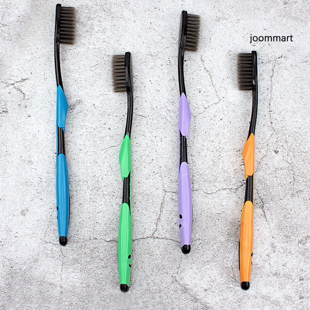 Bàn chải đánh răng than tre lông mềm chăm sóc răng miệng thoải mái tiện dụng cho người trưởng thành