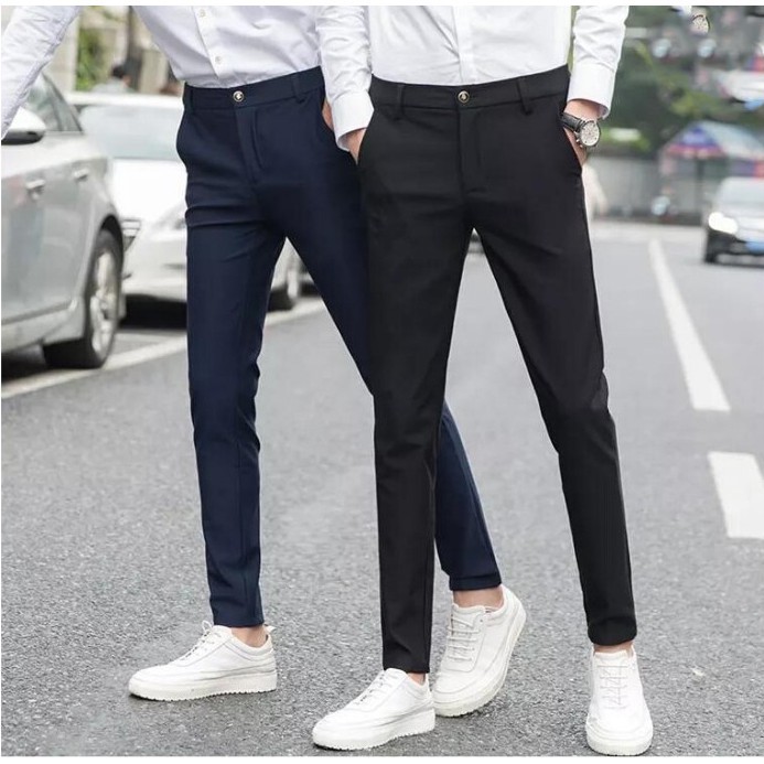 Quần tây nam hàn quốc dáng ôm co giãn, khồng xù và không nhăn | BigBuy360 - bigbuy360.vn