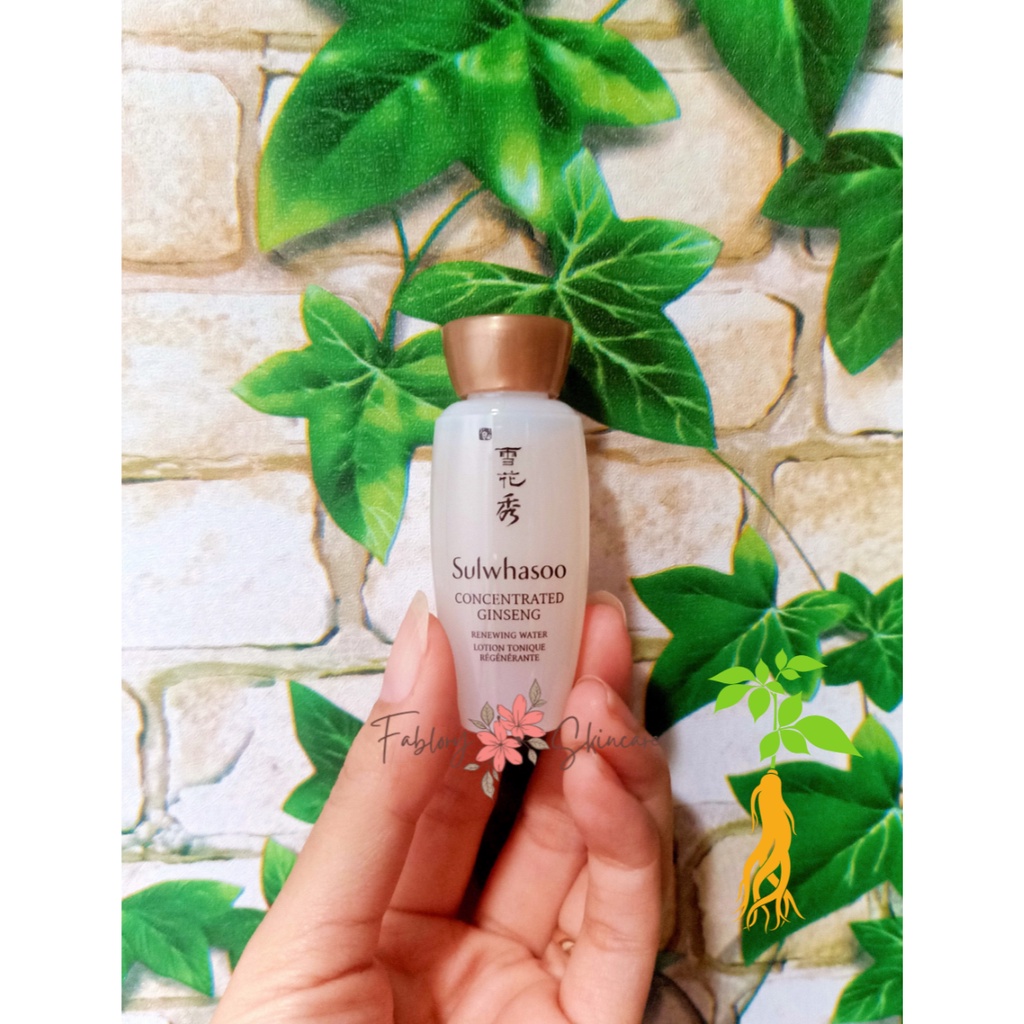 Toner nhân sâm Sulwhasoo Concentrated Gingseng Renewing Water Ex, nước cân bằng dưỡng ẩm, hỗ trợ tái tạo phục hồi làn da