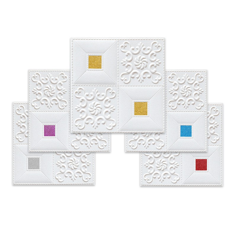 Miếng xốp dán tường 3d hoa văn cổ khổ 35x35cm mẫu mới nhất - Hàng Tốt - Giá Tốt