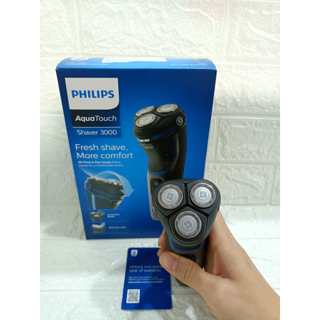 Máy cạo râu khô và ướt thế hệ mới Philips S1121 S3122