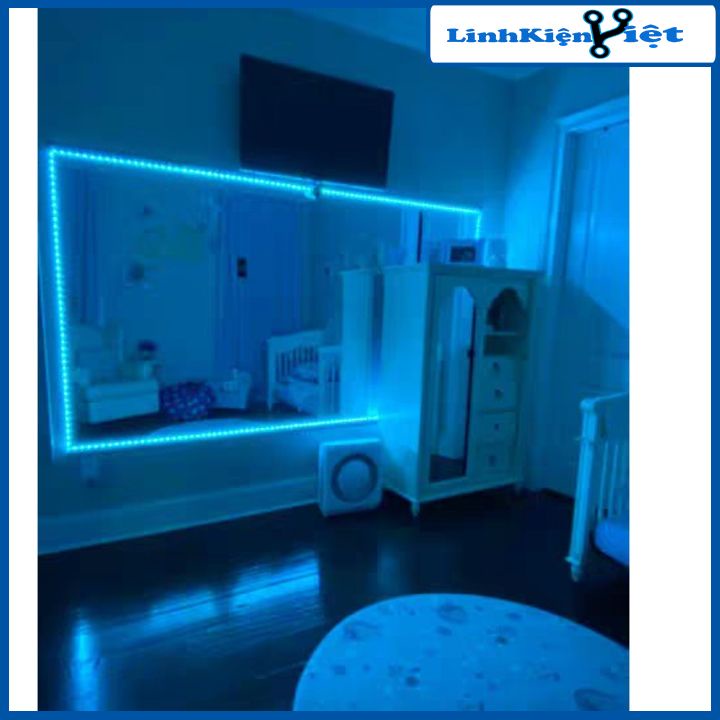Bộ led dây đổi màu có điều khiển RGB 5050 kèm nguồn
