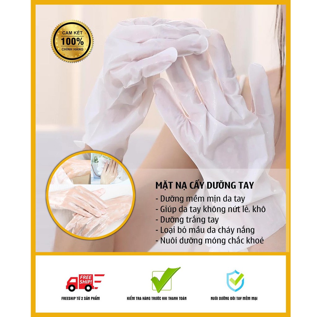 Mặt Nạ Dưỡng Da Tay Cevon chính hãng -  Găng tay dưỡng da tay mềm mại (1 hộp 4 đôi) | BigBuy360 - bigbuy360.vn