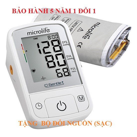 (Tặng bộ đổi nguồn) Máy đo huyết áp Microliffe BP A2 BASIC