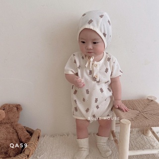 Set body kèm mũ gấu be - QA59