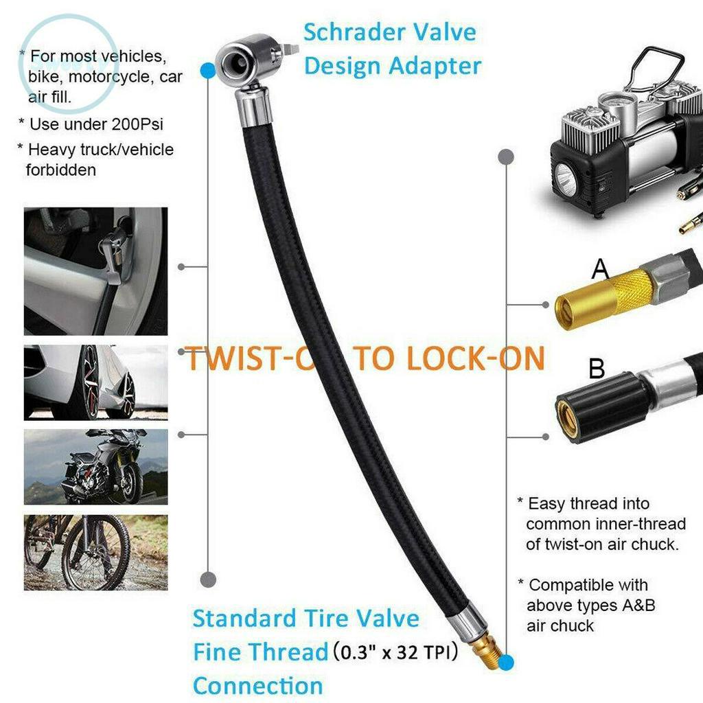Đầu nối dài vòi bơm hơi 10cm