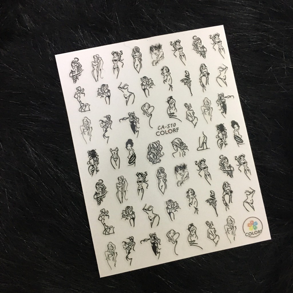 Sticker nail  sticker trang trí móng tay, nail