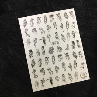 Sticker nail (Mã CA) sticker trang trí móng tay, nail