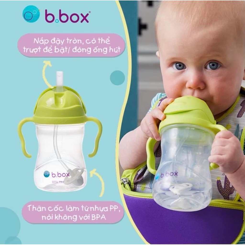 Chính Hãng Bình tập uống nước BBox 240ml cho bé từ 6M - Xuất xứ Úc