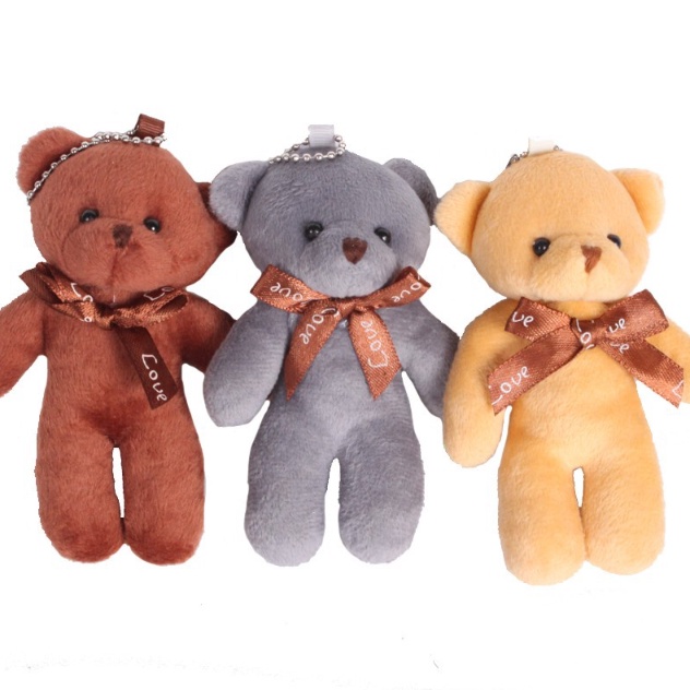 Gấu bông móc khoá dạng dây chuyền mini cực xinh - Nhíp Shop