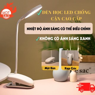 Đèn Led để bần học , đèn để bàn học có cổng sạc USB 3 chế độ ánh sáng bảo vệ mắt có kẹp tiện lợi ATILA SHOP
