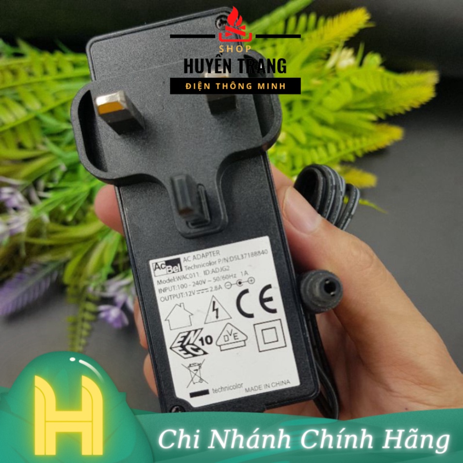 Nguồn Adapter 12V2.8A 5.5x2.1(2.5) Hãng AcBel ADJG2, Nguồn 12V Acbel