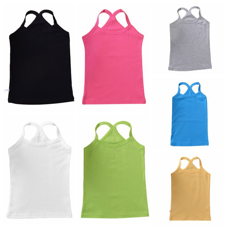 Áo Tank Top Nữ Không Tay Chất Cotton Cho Bé