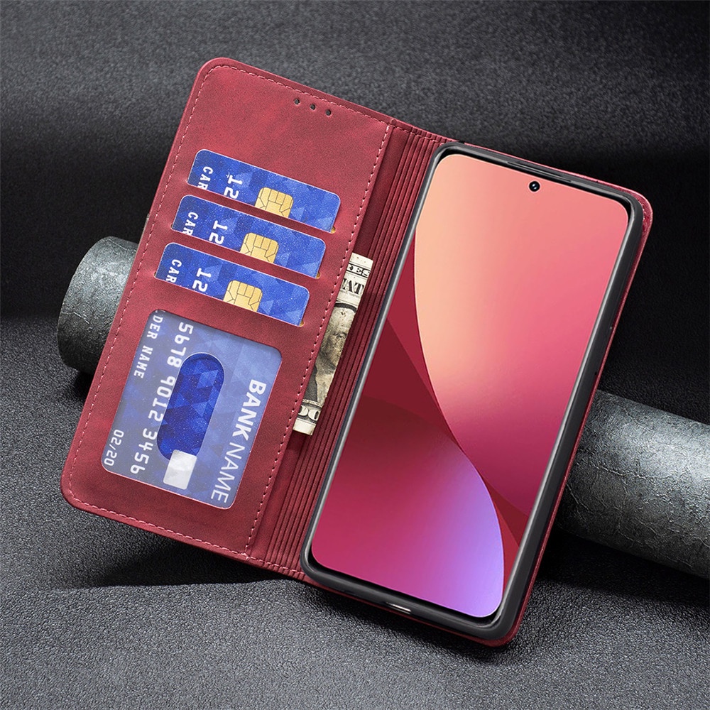 Bao Da Điện Thoại Nắp Lật Kèm Ngăn Đựng Thẻ Cho Xiaomi Mi 12 Lite 12T 12S Pro 12X