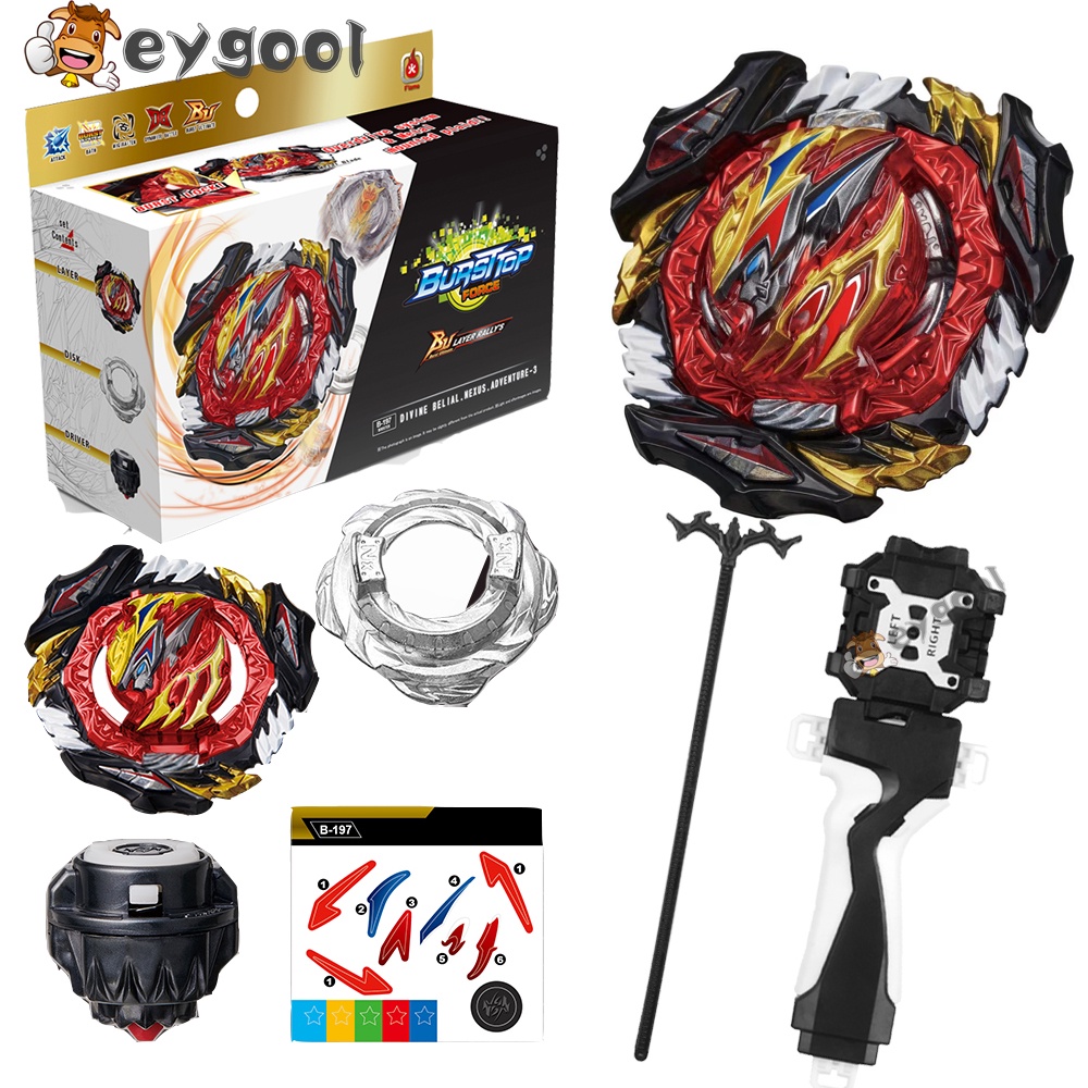 Bộ Đồ Chơi Con Quay Beyblade Burst B-197 Divine Belial Nexus B184 LR Chất Lượng Cao
