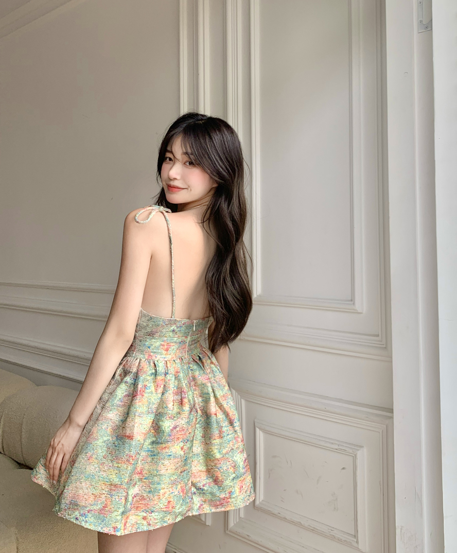Đầm Dây Thời Trang Hè 2021 Phong Cách Retro Dành Cho Nữ | BigBuy360 - bigbuy360.vn