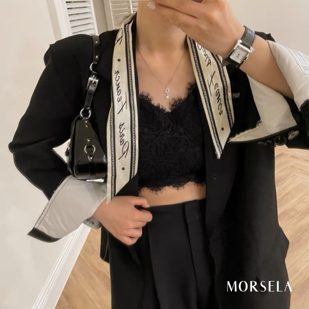 Áo bra ren sexy kèm mút lót cao cấp siêu xinh - Morsela