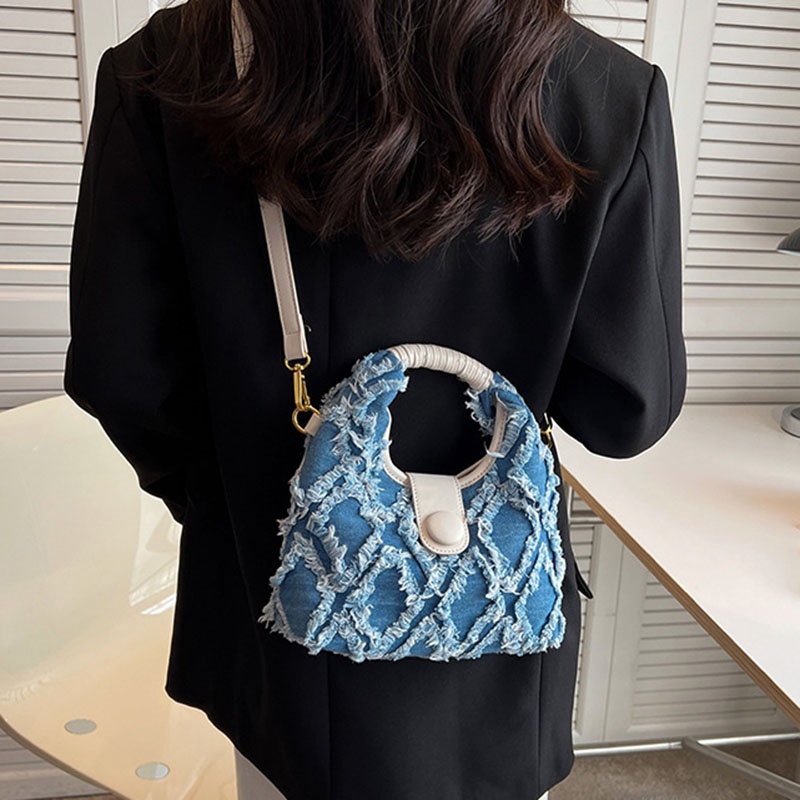 Túi IELGY đeo chéo bằng denim thời trang cho nữ