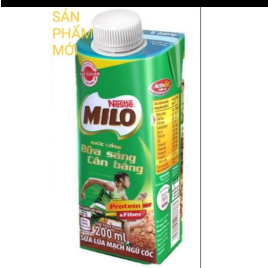 Thùng 24 hộp Milo Nắp Vặn 200ml/210ml