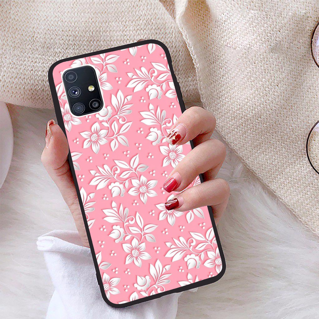 Ốp lưng Samsung Galaxy M51 viền dẻo TPU BST Hoạ Tiết Hoa