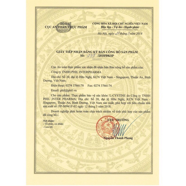 L-CYSTINE PHILS LIN - MẪU MỚI - Hỗ trợ làm đẹp da - Hộp 60 viên - Pharmacy TH Store | Thế Giới Skin Care
