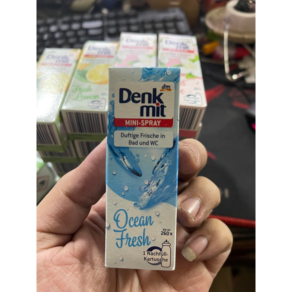 Bộ xịt thơm phòng Denkmit Mini-Spray hương chanh - Hàng đức