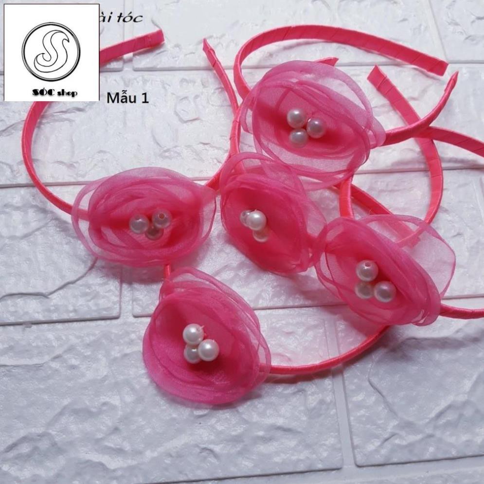 Băng đô đính hoa duyên dáng cho bé gái cài tóc vào các dịp đi tiệc, dạo phố - Thời trang trẻ em - Bé Sóc shop