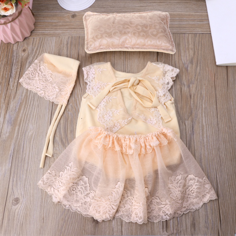 Bộ Áo Liền Quần + Nón + Tắm Thông Dụng Làm Phụ Kiện Chụp Ảnh Cho Bé Sơ Sinh