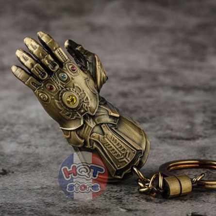 Mô Hình Móc khóa Găng Tay Vô Cực Thanos Infinity War Avengers Infinity Gauntlet 6.5 cm