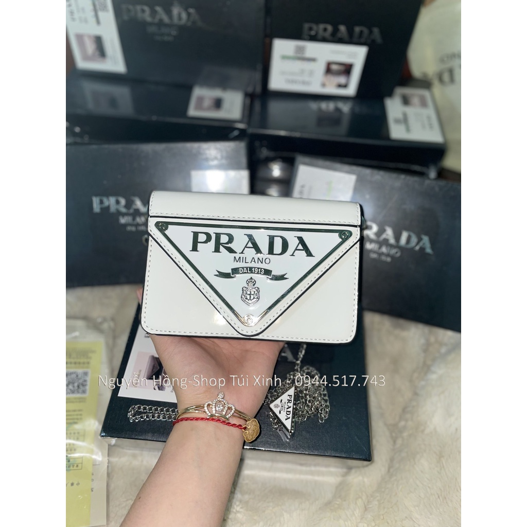 túi PRADA da bóng sang chảnh