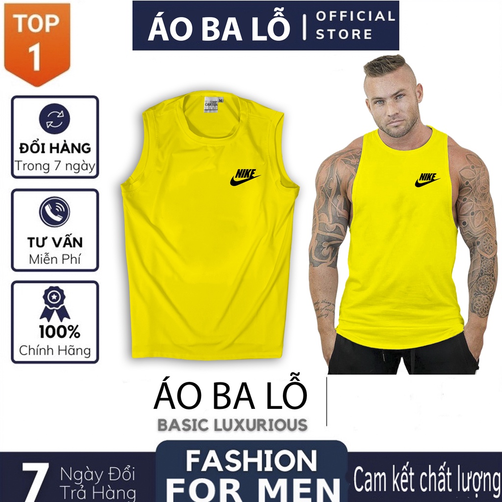 Áo Ba Lỗ Sát Nách In Logo - Tanktop Thể Thao Cao Cấp Thoáng Mát, Chất Vải polyester Chuyên Thể Thao Thun Lạnh Co Giãn