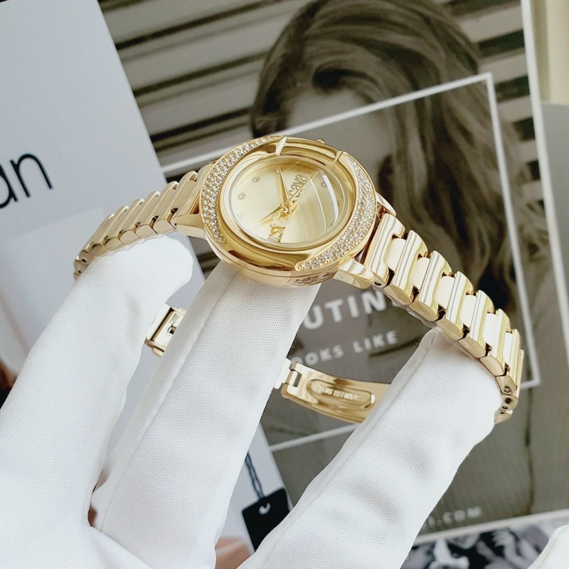 Đồng hồ nữ Just Cavall viền khảm full swarovski - mẫu 🆕 2021 .