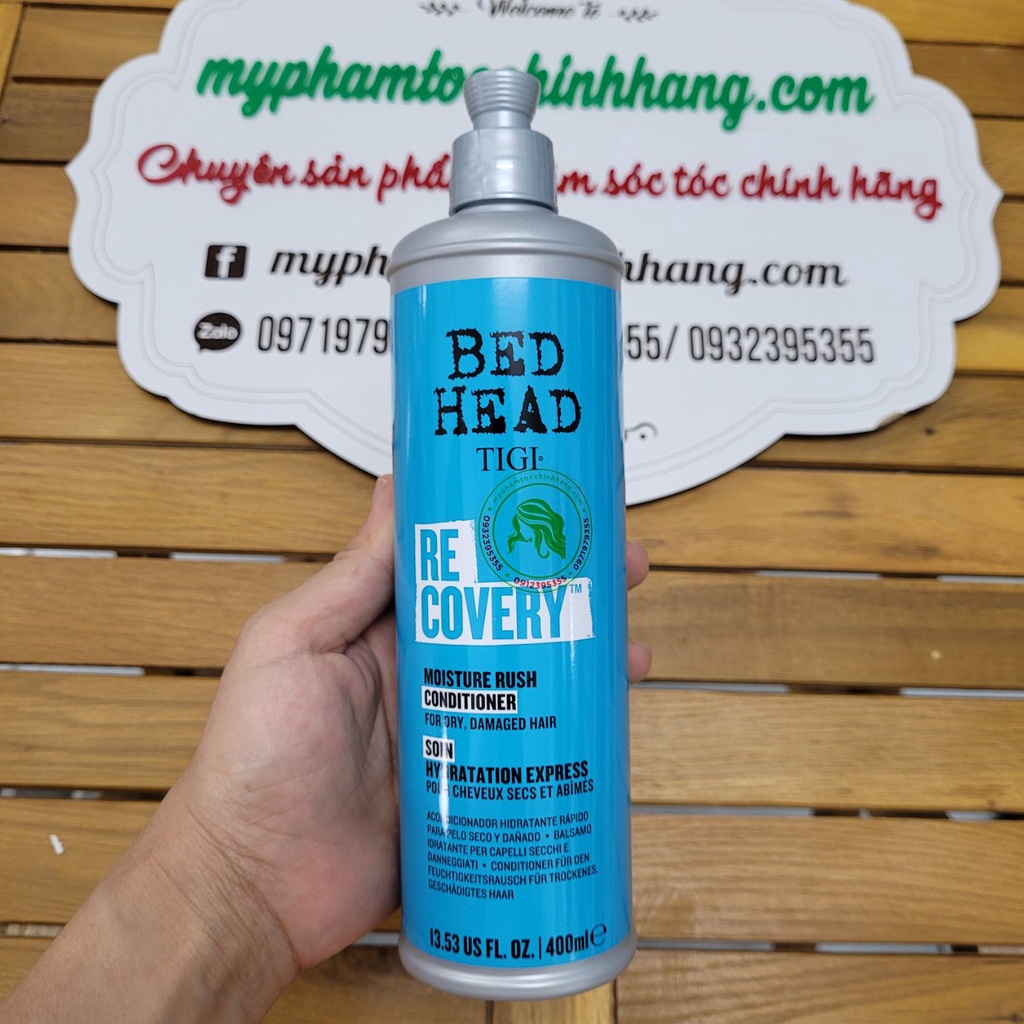 Dầu gội và xả phục hồi sinh lực Tigi Bed head Recovery level 2 100ml - 400ml - 970ml