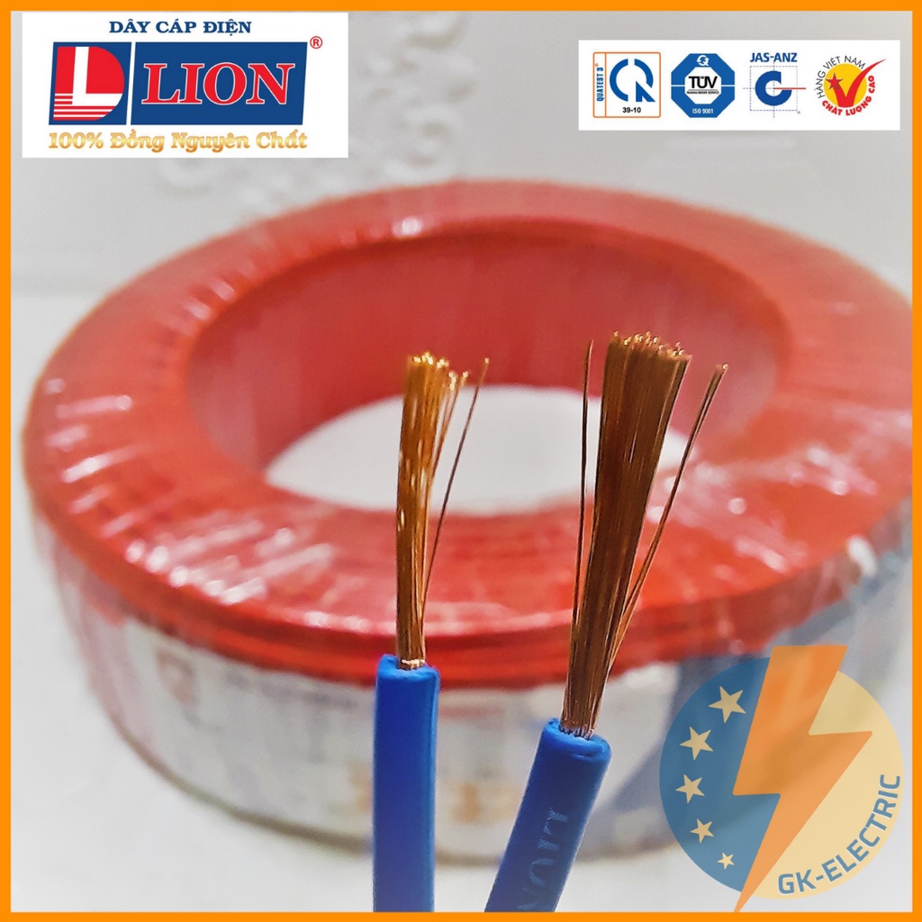 Dây điện đôi mềm LION VCmd - giao màu ngẫu nhiên