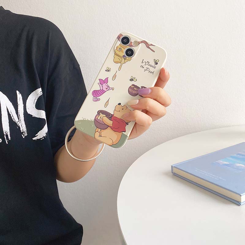 Ốp điện thoại Tpu silicon họa tiết gấu chống va đập cho iPhone 11 12 13 Pro Max 6 6S 7 8 Plus X XS XR XSMAX