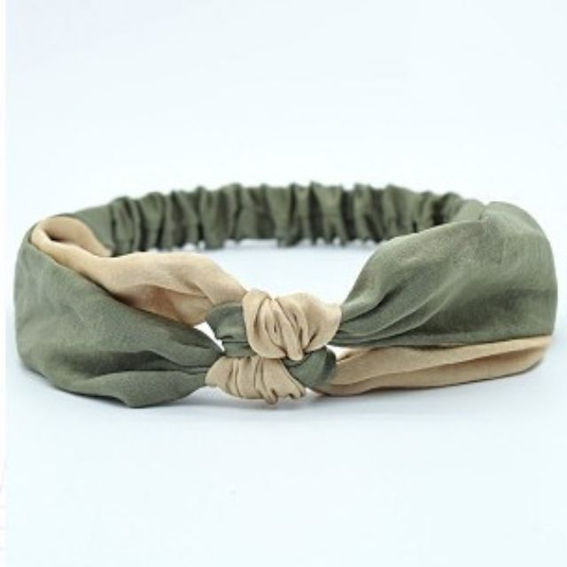 Băng Đô Thắt Nút Phối Màu Hàn Quốc Vintage Thời Trang