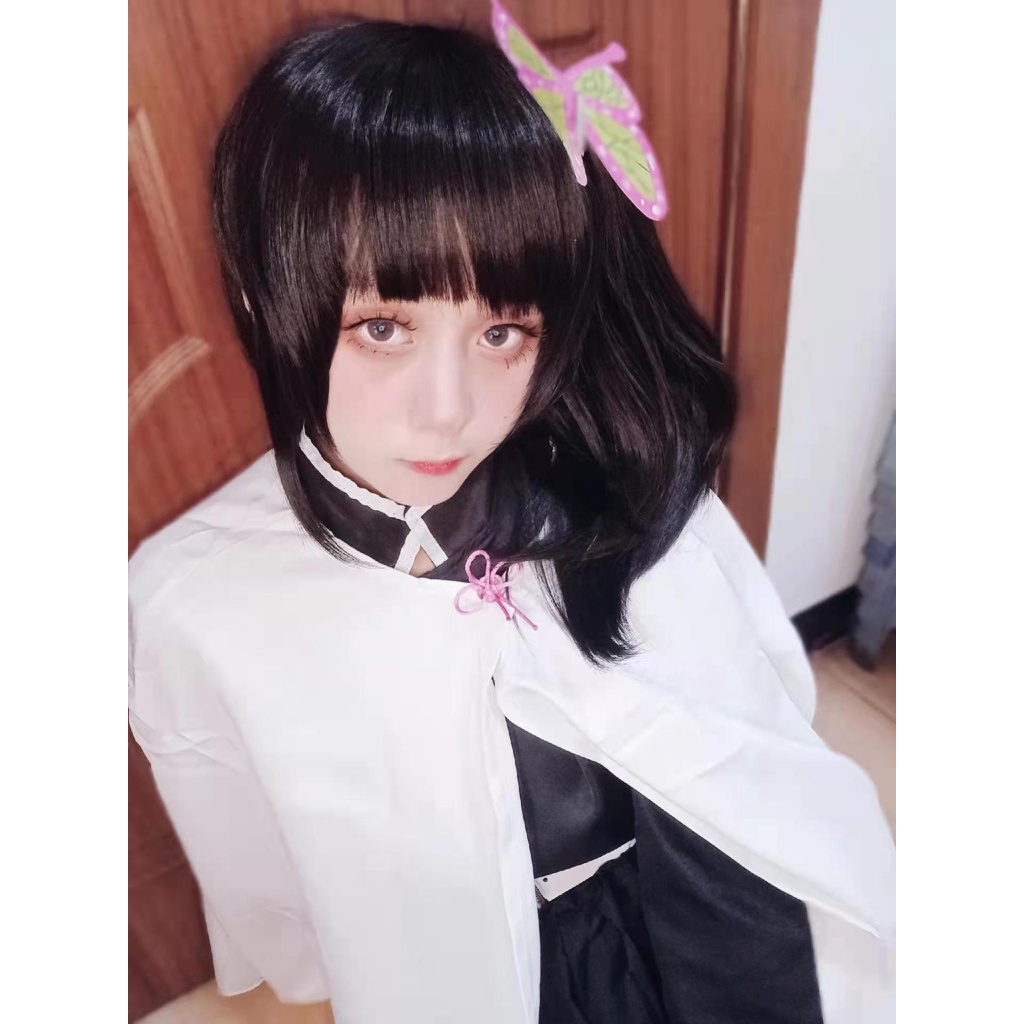 Tóc Giả Chịu Nhiệt Hóa Trang Nhân Vật Kimetsu no Yaiba Kanawo Tsuyuri Kanao