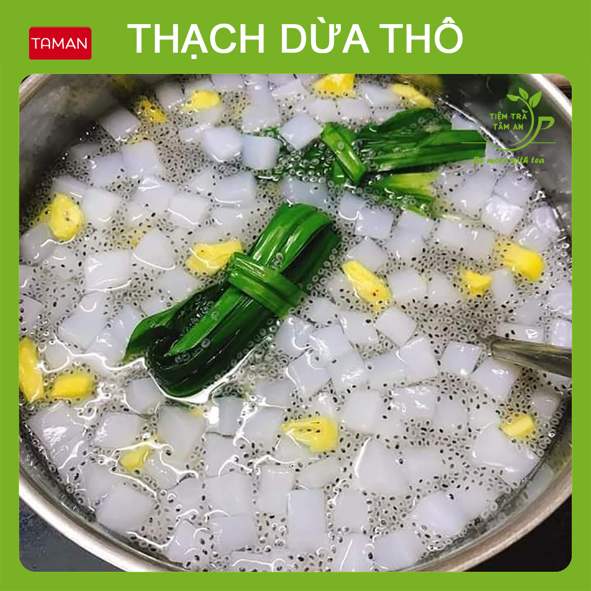 Sỉ 1kg Thạch dừa thô - Thạch dừa thô Bích Liên Dương - Thạch dừa thô Minh Tâm tặng hương dừa