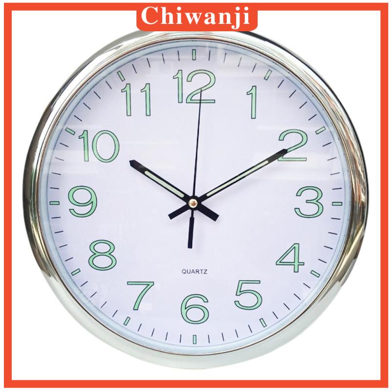 Đồng hồ treo tường kỹ thuật số hình tròn dạ quang 30cm