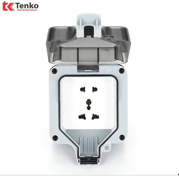 Combo Mặt Hộp Chống Nước Ổ Cắm Điện Vuông Ngoài Trời TK-IP66 - Tenko.com.vn